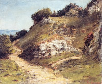 Polku kallioissa tekijältä Gustave Courbet