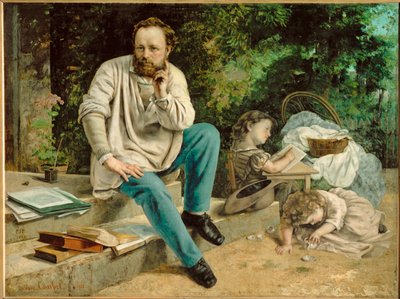 Pierre-Joseph Proudhon ja hänen lapsensa (maalaus kankaalle) tekijältä Gustave Courbet