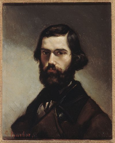 Kirjailija Jules Vallèsin (1832–1885) muotokuva. tekijältä Gustave Courbet