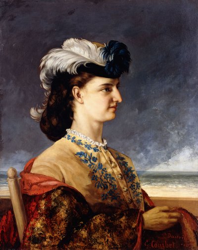 Kreivitär Karolyn muotokuva, 1865 tekijältä Gustave Courbet
