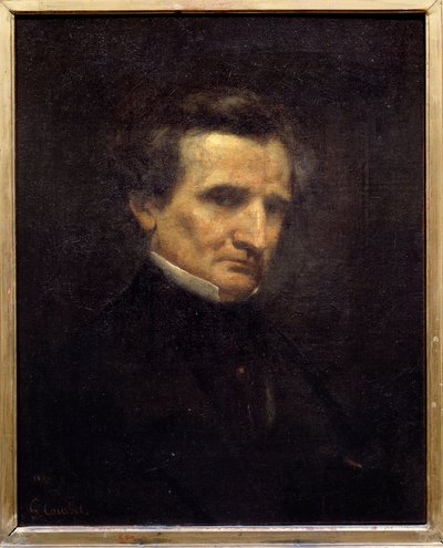 Hector Berliozin (1803-1869), ranskalaisen säveltäjän muotokuva. Gustave Courbetin (1819-1877) maalaus tekijältä Gustave Courbet