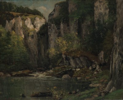 River and Rocks, 1873-77. tekijältä Gustave Courbet