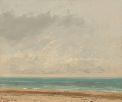 Rauhallinen meri. 1866 tekijältä Gustave Courbet