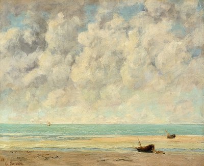 Rauhallinen meri. 1869 tekijältä Gustave Courbet