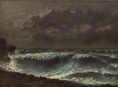Myrsky häämöttää horisontissa tekijältä Gustave Courbet