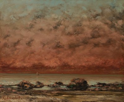 Trouvillen mustat kalliot tekijältä Gustave Courbet