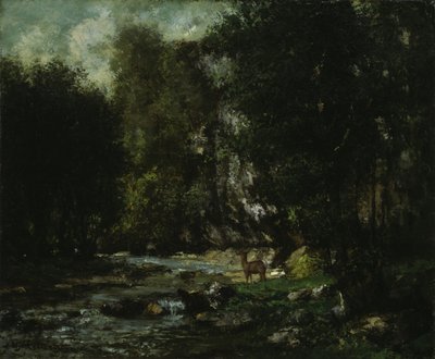 Les Puits-Noirin puro, n. 1855. tekijältä Gustave Courbet