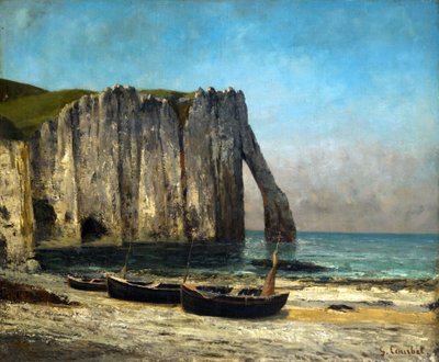 Cliffs in Étretat, 1869. tekijältä Gustave Courbet