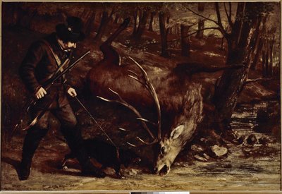 Saksalainen metsästäjä (öljy kankaalle tekijältä Gustave Courbet