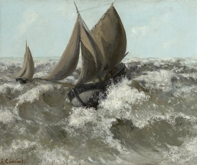 Purjevene tekijältä Gustave Courbet