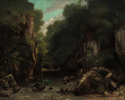 Les Puits-Noirin laakso tekijältä Gustave Courbet