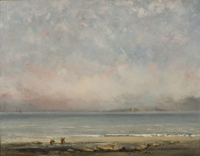 Trouvillen ranta, noin 1865. tekijältä Gustave Courbet
