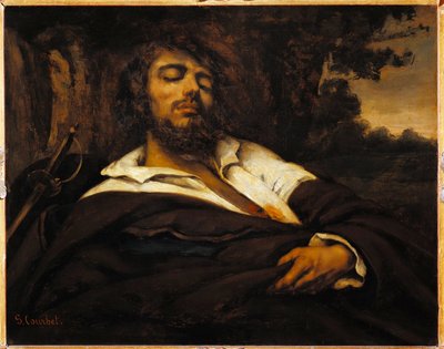 Taiteilijan omakuvan haavat. (öljy kankaalle tekijältä Gustave Courbet