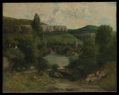 Näkymä Ornansista tekijältä Gustave Courbet