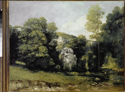 Näkymä Breme-joelle (öljy kankaalle tekijältä Gustave Courbet