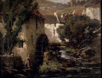 Vesimylly, 1800-luku. tekijältä Gustave Courbet