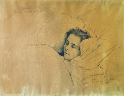 Maria Konstantinovna Bashkirtseva kuoli 1858-1884, 1884. tekijältä Gustave Courtois