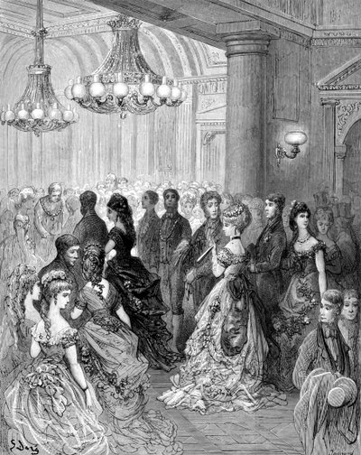 "Ball at the Mansion House", 1872. tekijältä Gustave Dore