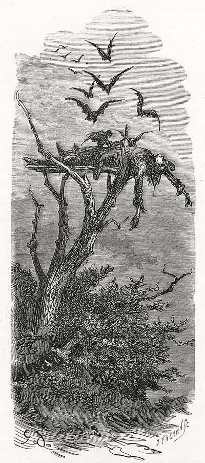 Kelttiläinen taivaanhautaus, 1866 tekijältä Gustave Dore