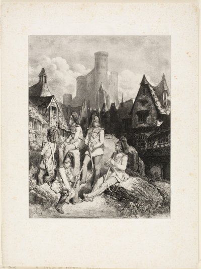 Ryhmä itävaltalaisia vartijoita tekijältä Gustave Dore