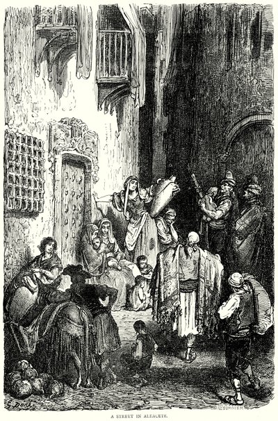 Albaceten katu (kaiverrus) tekijältä Gustave Dore