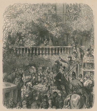 Kohtaus Lontoon elämästä tekijältä Gustave Dore