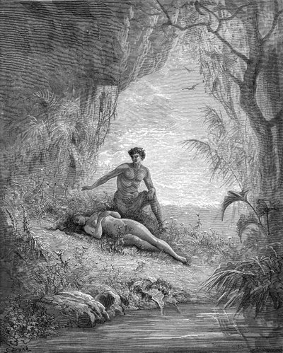 Aadam ja Eeva - Raamattu tekijältä Gustave Dore