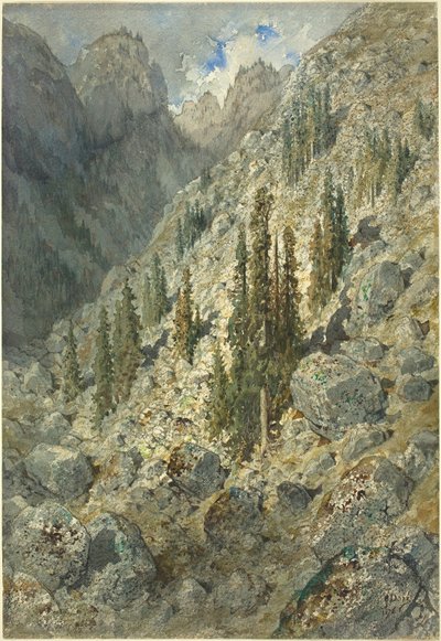 Alppien laakso puita ja lohkareita tekijältä Gustave Dore