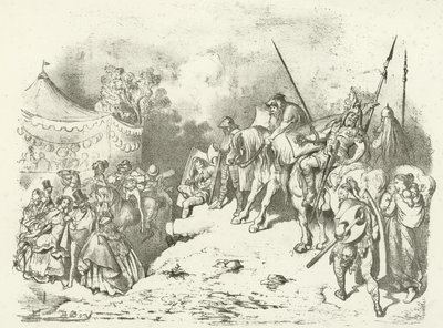 Muinainen britti pohtii jälkeläistensä pukua (syväpaino) tekijältä Gustave Dore
