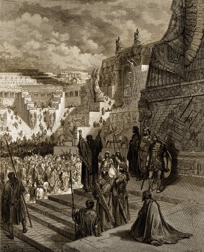 Artaxerxes myönsi vapauden juutalaisille. - Raamattu tekijältä Gustave Dore