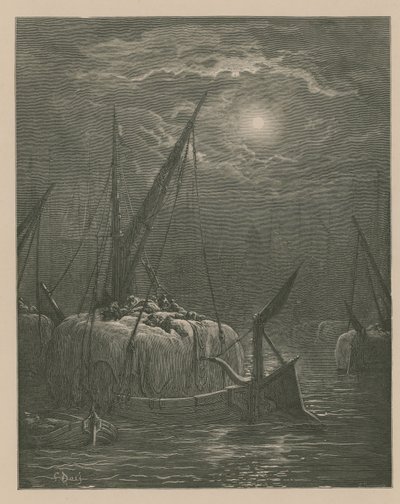 Veneitä Thamesilla tekijältä Gustave Dore