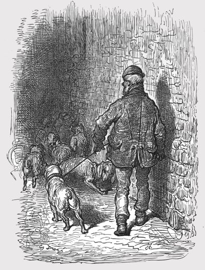 "Härkäkoirat", 1872. tekijältä Gustave Dore