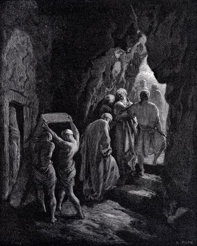 Saaran hautaaminen tekijältä Gustave Dore