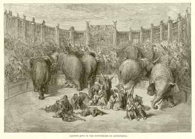 Vangitut juutalaiset Aleksandrian hippodromissa tekijältä Gustave Dore
