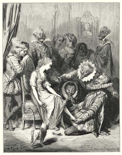 Cendrillon; Cinderella (kaiverrus) tekijältä Gustave Dore