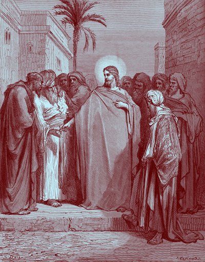 Kristus ja kunnianosoitusrahat - Raamattu tekijältä Gustave Dore