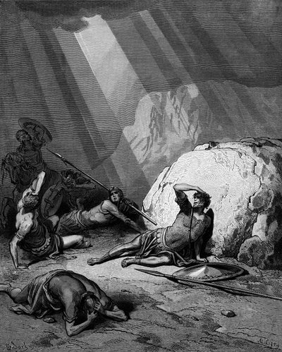 Pyhän Paavalin kääntyminen Damaskoksen tiellä, 1865-1866 tekijältä Gustave Dore