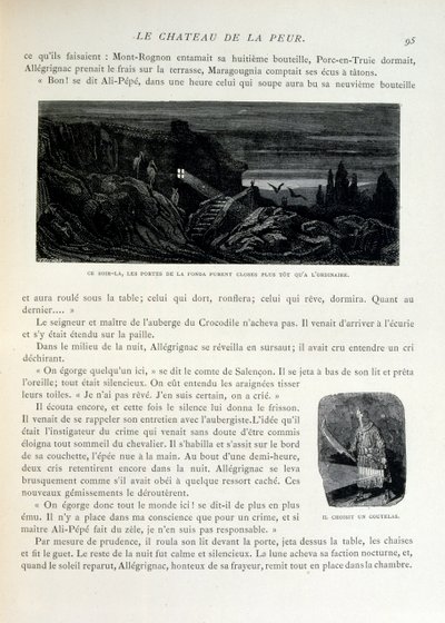 Croque-Mitaine; 1863 kuvitus, Gustave Dore (1832 1883); Ranskalainen taiteilija, taidegraafikko, kuvittaja. Croque-Mitaine (Bogeyman) on ilkeä hahmo, joka esitettiin lapsille pelotellakseen heitä ja tehdäkseen niistä viisaampia. tekijältä Gustave Dore