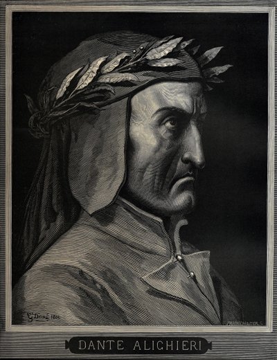 Dante Alighieri 1265-1321, 1860 tekijältä Gustave Dore