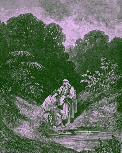 David ja Jonathan, kirjoittanut Gustave Doré- Raamattu tekijältä Gustave Dore