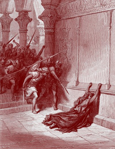 Doré Athaliahin kuolema - Raamattu tekijältä Gustave Dore