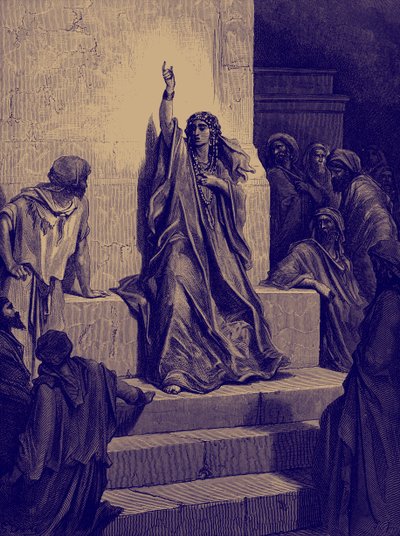 Doré Deborahin voittolaulu. - Raamattu tekijältä Gustave Dore