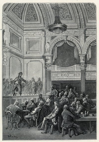 Evansin laulu- ja ruokailuhuoneet tekijältä Gustave Dore