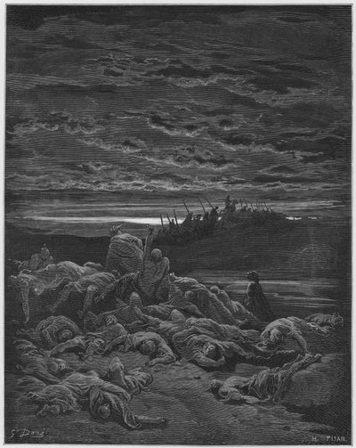 Gustave Dore Raamattu: Jerubbaalin poikien kuolema tekijältä Gustave Dore