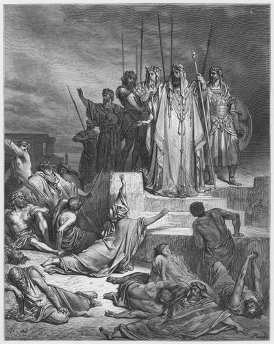 Gustave Dore Raamattu: Nälänhätä Samariassa tekijältä Gustave Dore