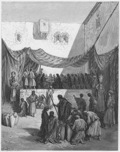 Gustave Dore Raamattu: Avioliitto Kaanassa tekijältä Gustave Dore