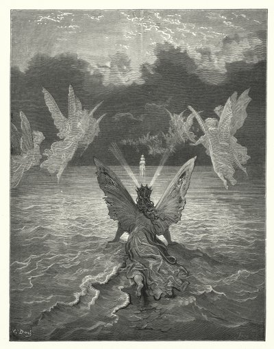 Gustave Doren kuvitus Coleridgen teokseen Rime of the Ancient Mariner (kaiverrus). tekijältä Gustave Dore