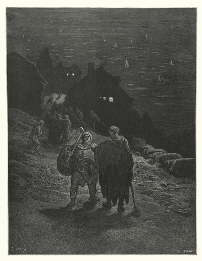 Gustave Doren kuvitus Coleridgen teokseen Rime of the Ancient Mariner (kaiverrus). tekijältä Gustave Dore