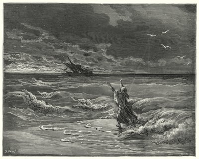 Gustave Doren Don Quijote: "Tule takaisin, rakas tyttäreni, sillä annan sinulle kaiken anteeksi" (kaiverrus) tekijältä Gustave Dore