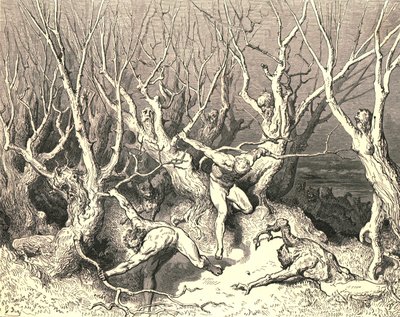 Kiirehdi nyt, ensimmäinen huusi, kiirehdi nyt kuolemaa!, c1890. tekijältä Gustave Dore
